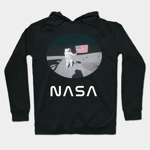 NASA Moon Landing Hoodie by vladocar